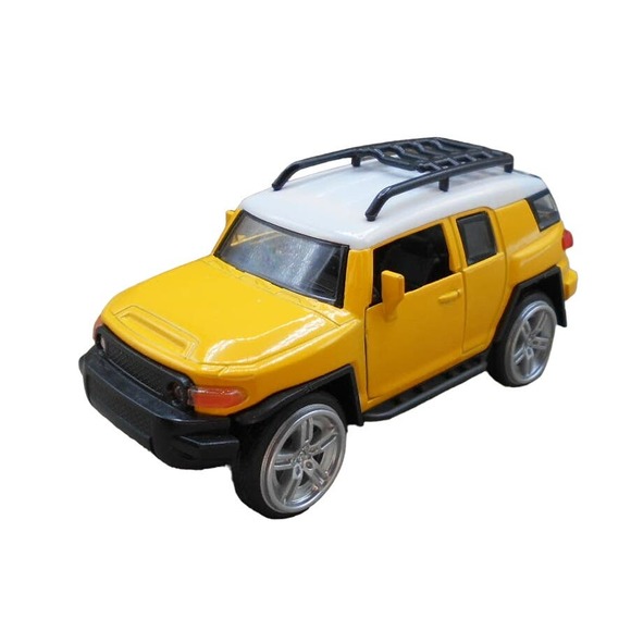 Yellow SUV 4X4 Pullback Toy Mobil Essentials 869 2020 - Picture 1 of 7
